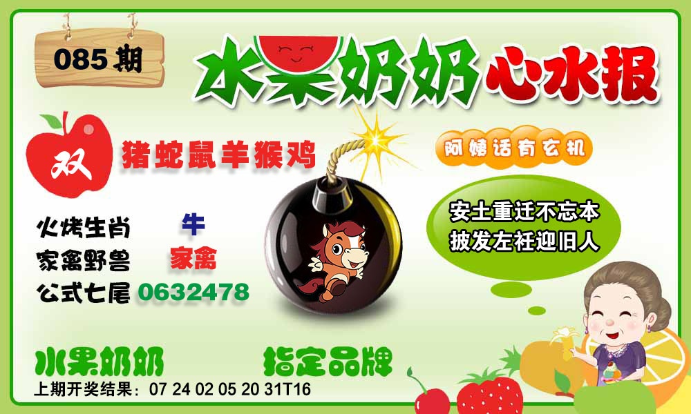 085期水果心水报[图]