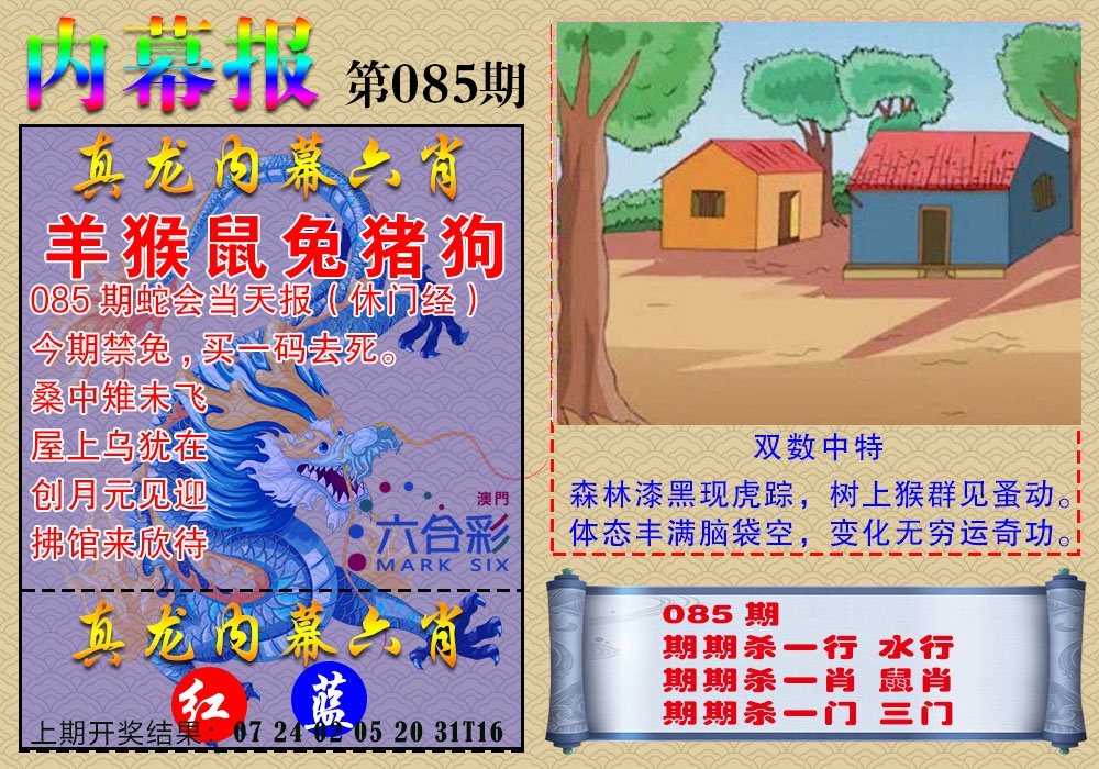 085期真龙内幕报[图]